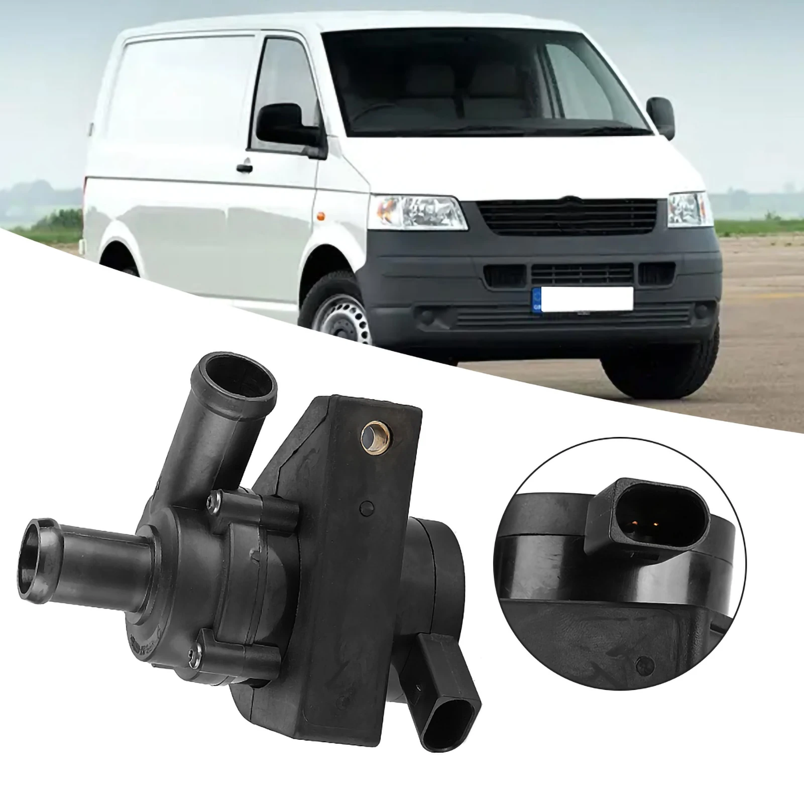 ปั๊มน้ำเพิ่มเติมสำหรับ VW T5 2003-2010ปั๊มน้ำเพิ่มเติม7H0965561A 7H0965561 7H096556อุปกรณ์เสริมรถยนต์1B 1
