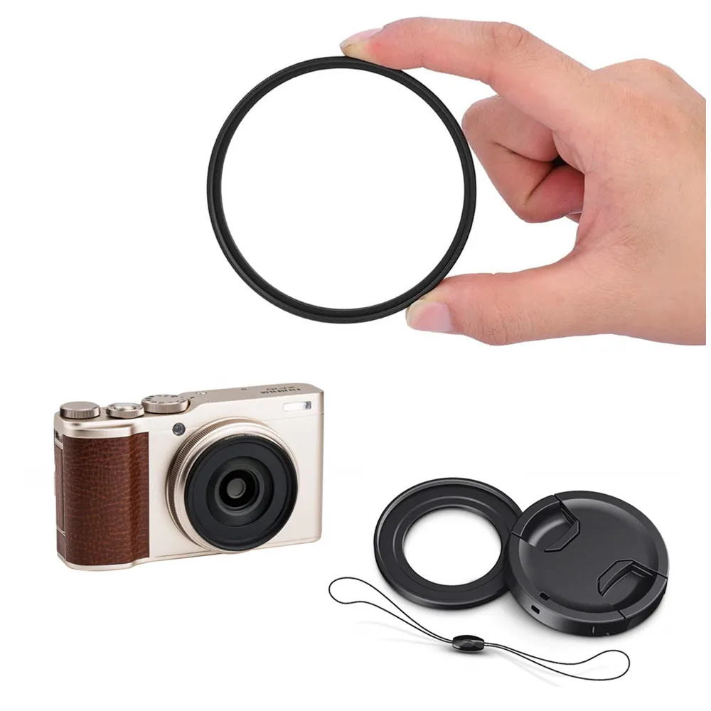 40.5mm UV Filter & Filter Mount Adapter lens cap keeper for Fujifilm