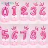 32-inch Digital Balloon Cartoon Inflatable Children Birthday Party Decoration Number Balloon Foil Balloons Kid Boy Toy Baby 1