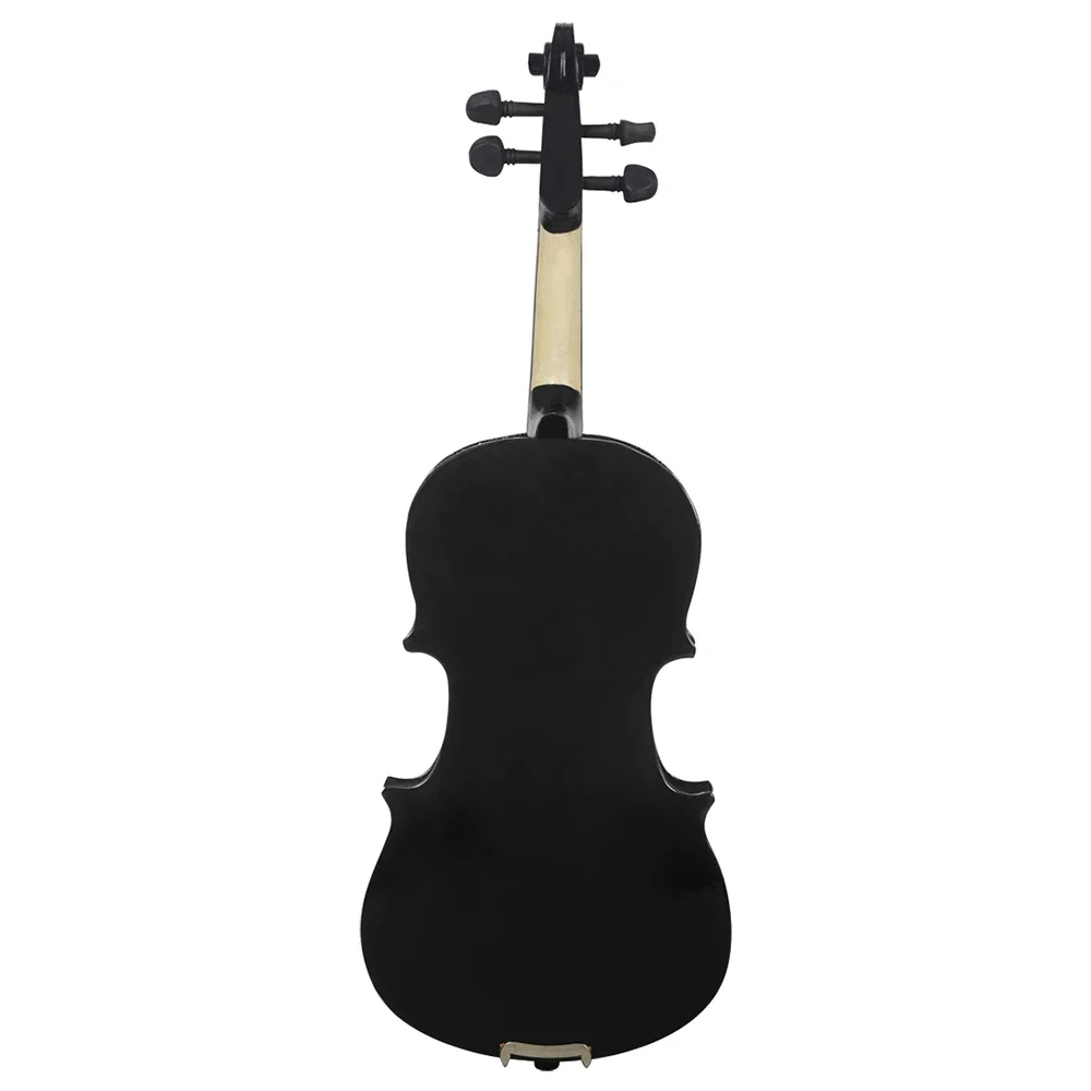 Black 1/8 Violin High Quality String Instrument Solid Wood Acoustic Fiddle With Box Musical Instrument Accessories Kids Gifts