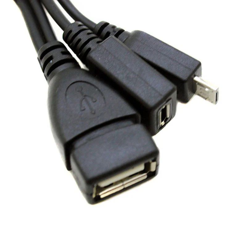 1Pcs Usb One cent two Port Adapter OTG Cable For Mobile Tablet External Power Supply images - 6