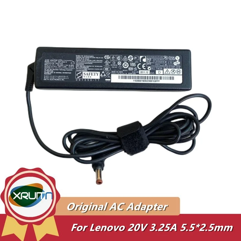 

Для Lenovo оригинальное зарядное устройство для адаптера переменного тока 65 Вт, Φ B 45N045745N0458 5A10J46691 45N0458, ADP-65KH 45N0215 45N0216 20V 3.25A