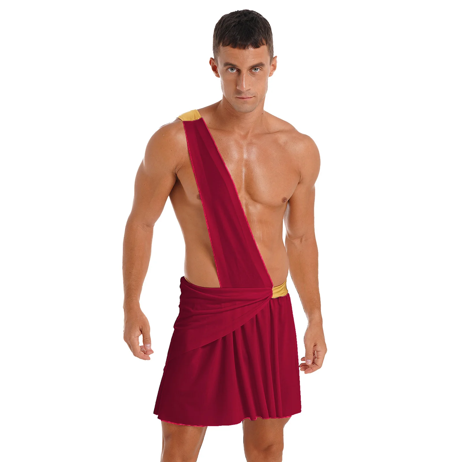 Toge masculine bordeaux et dorée