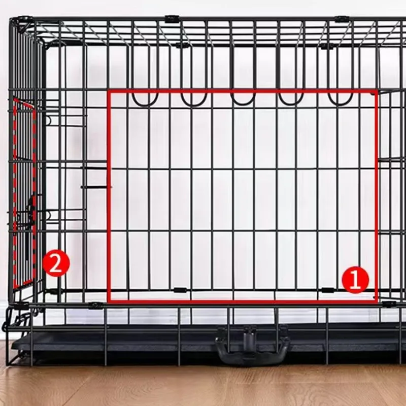Dog cage, pet cage, portable pet travel foldable metal dog bed, dog cage