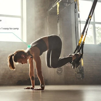 New Fitness Suspension Hanging Training Fitness Strength P3 Hanging Trainer Adjustable Yoga Belt Wall Mounted Sports Belt Yoga 1