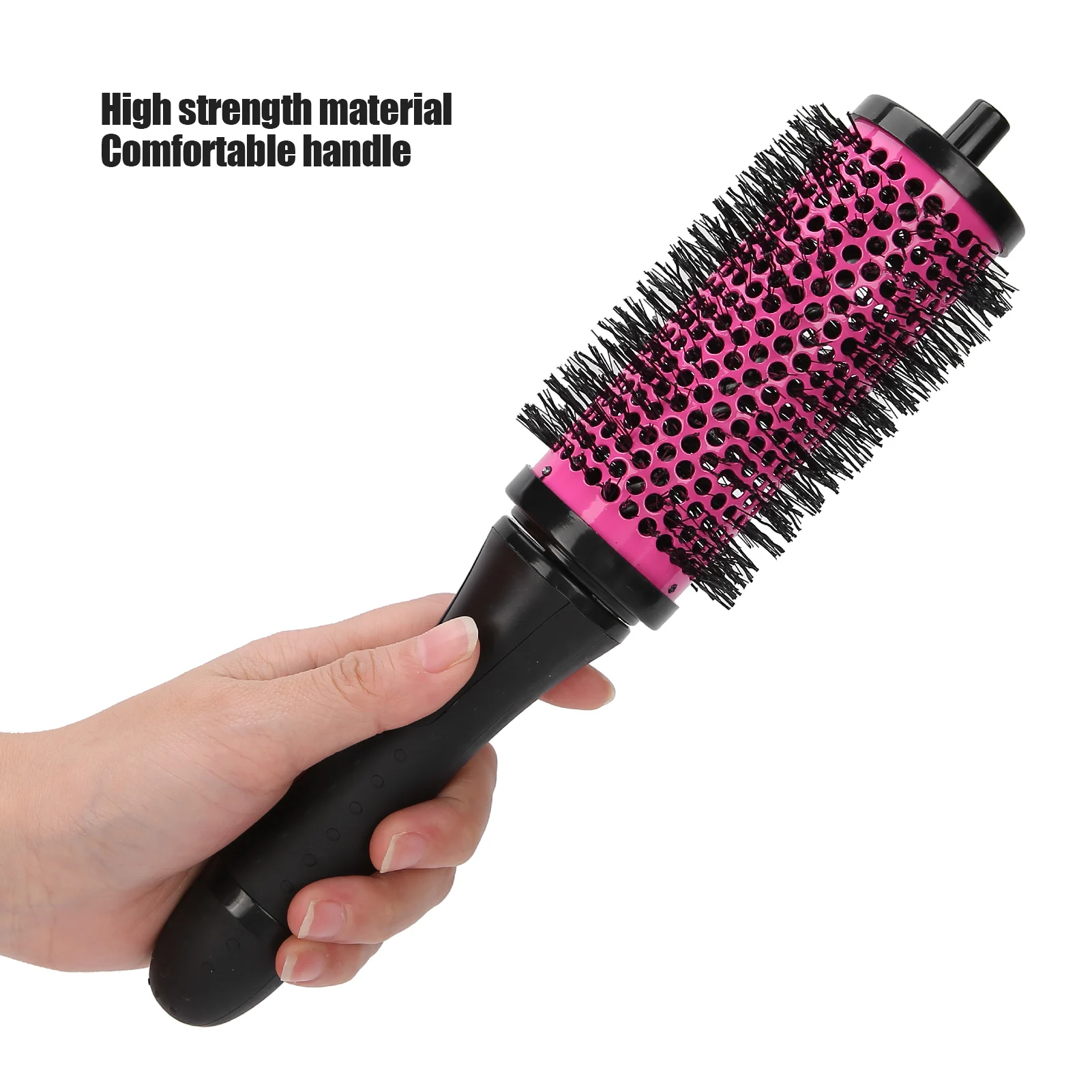 1 Set 3 Sizes Detachable Handle Hair Roller Brush With Positioning Clips Ceramic Barrel Curler Comb Hairdresser