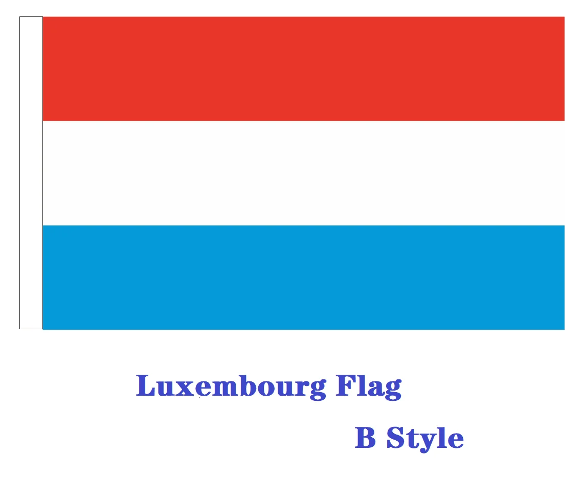 Maßgefertigte Luxemburg-Flagge Luxemburg Hand-/Auto-/Schleifen-/Tischflagge Dekorative Flagge – Detail 9