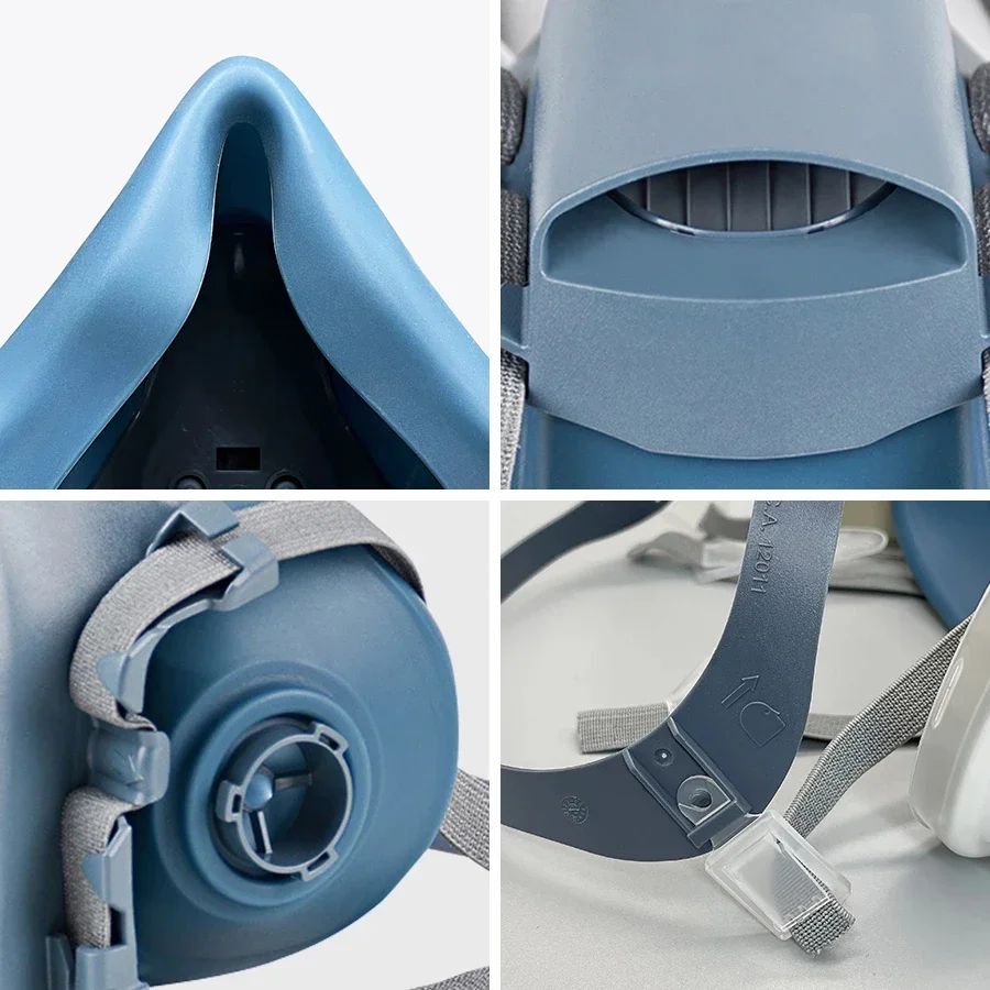 Dust mask gas mask dustproof respirator face respirator gas respirator half face respirator mask 7502 Respirator mask protective industry painting spray dust gas With 501 5N11 6001CN Chemcial half face