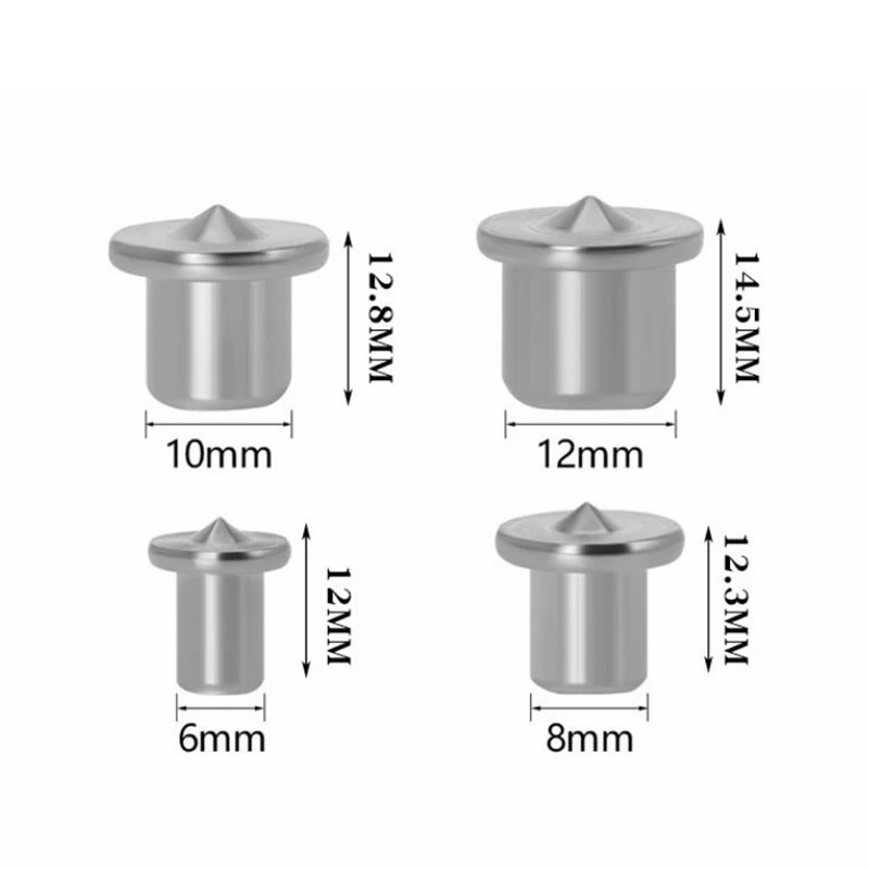 Center Punch Tool Woodworking 1/4 Dowel Tenon Center Set Top Locator Roundwood Punch Wooden Furniture Centering Point Drilling