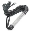 Crystal Handle Genuine Leather COW LEATHER Whip，51CM Horse Whip for Horse Equestrian 1