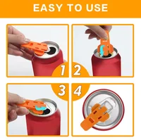 Ouvre-bouteille Portable Simple, réutilisable, facile à utiliser, scellé, pour boissons, bière, Cola, dissolvant de couvercle, fournitures de cuisine, outils de Camping 6