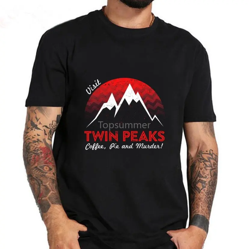 

2019 Twin Peaks T Shirts Brand Men Clothes Twin Peaks T-Shirt Slim Fit T Shirt Men T-Shirt Casual 3Xl Shirt