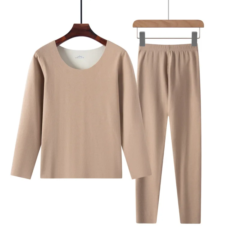 

Autumn Winter Women's Intimates Plus Velvet Thermal Underwear Ladies Suit Bottoming Underwear Thickening Clothes Long Pants