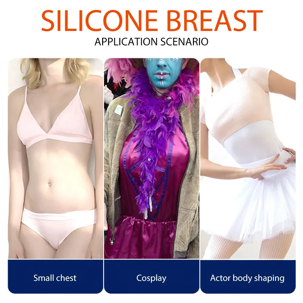 Silicone Artificial False Breast Huge Realistic Fake Boob Enhancer Pad Crossdresser Transgender Sissy Shemale Drag Queen Cosplay