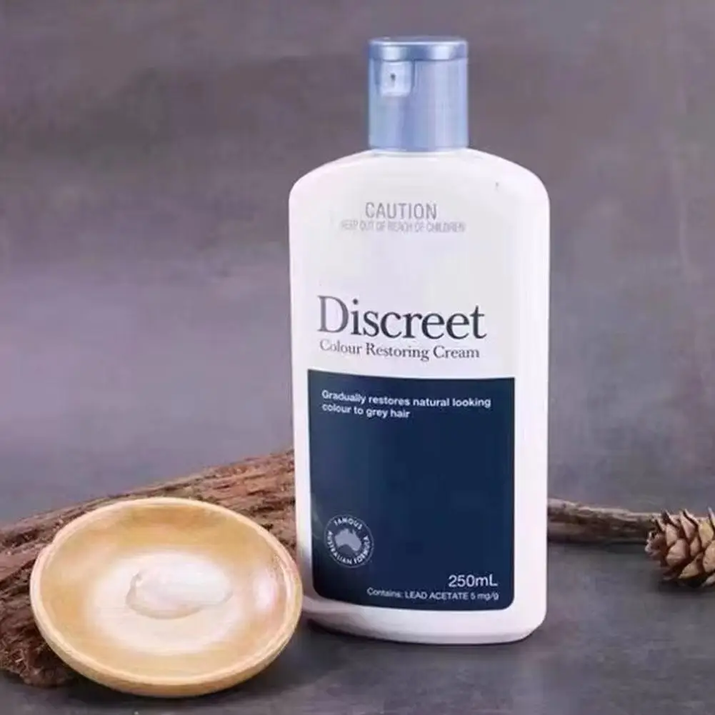 250ml Original Restoria Discreet Colour Restoring Cream Hair Care Reduce Grey Hair For Men & Women Black Hair Restoration Lotion 6