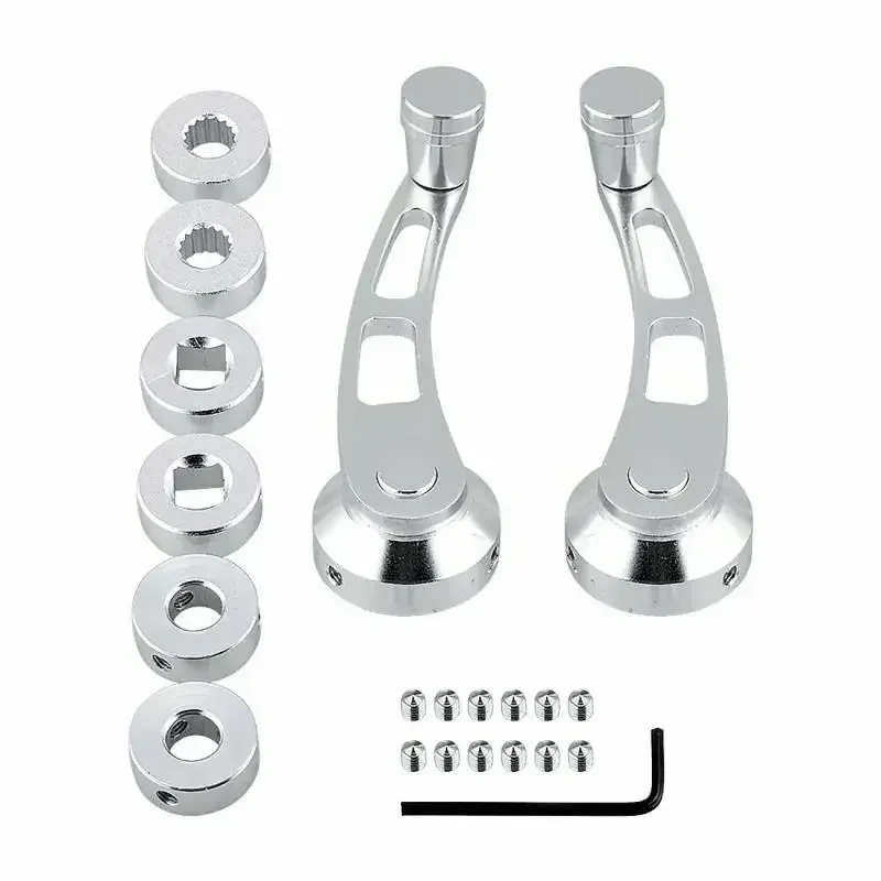 Paire De Manivelles De Fenêtre En Aluminium Dwcx - 11.5cm - Pour VW Audi BMW - 5 Couleurs