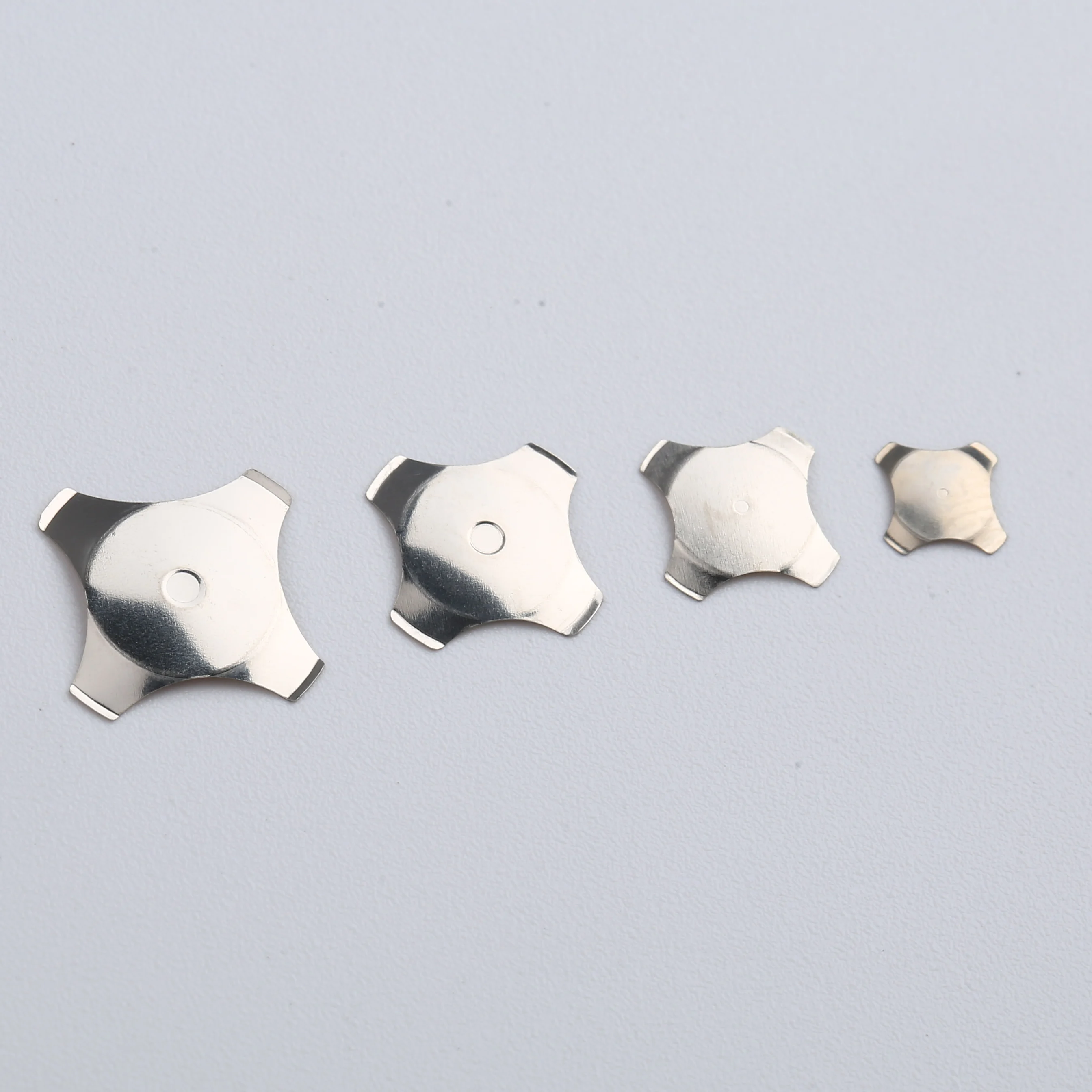 Perforated 4-pin metal dome for various thin film switch panels