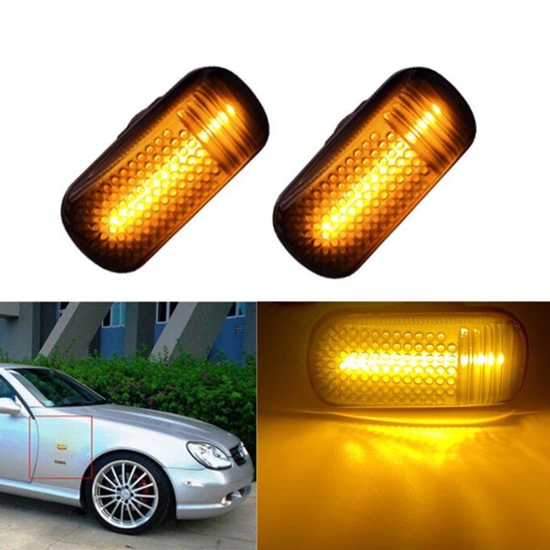 2 Pcs Car Amber Led Side Marker Light Fender Marker Light Indicatori Di Direzione Per Honda Civic 2001-2009 Accord Muslimah