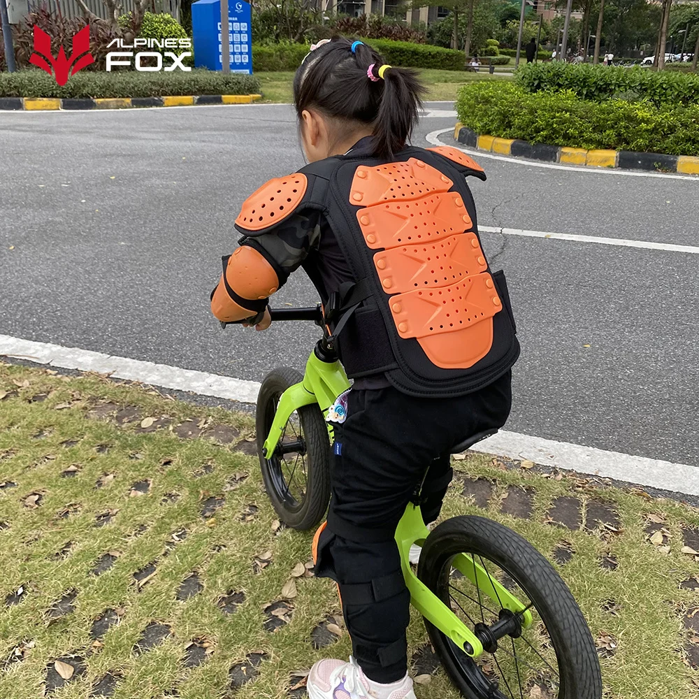 Children's Armor Jacket Spine Chest Protection Equipment Motocross Skateboard Moto Jacket Motorcycle Gear Moto Kids Armor Vest