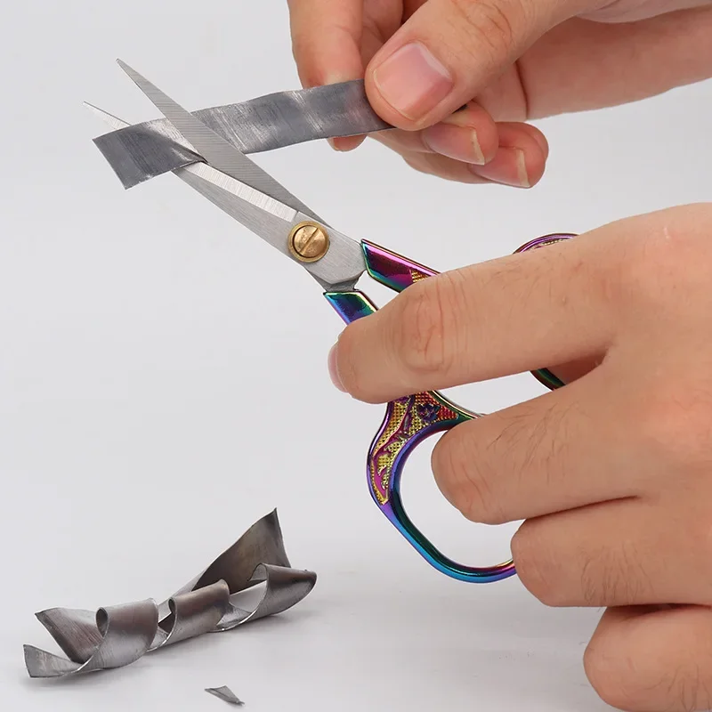 Stainless Steel Scissors Eyebrow Scissors Sewing Fabric Cutter Embroidery Tools Makeup Supplies