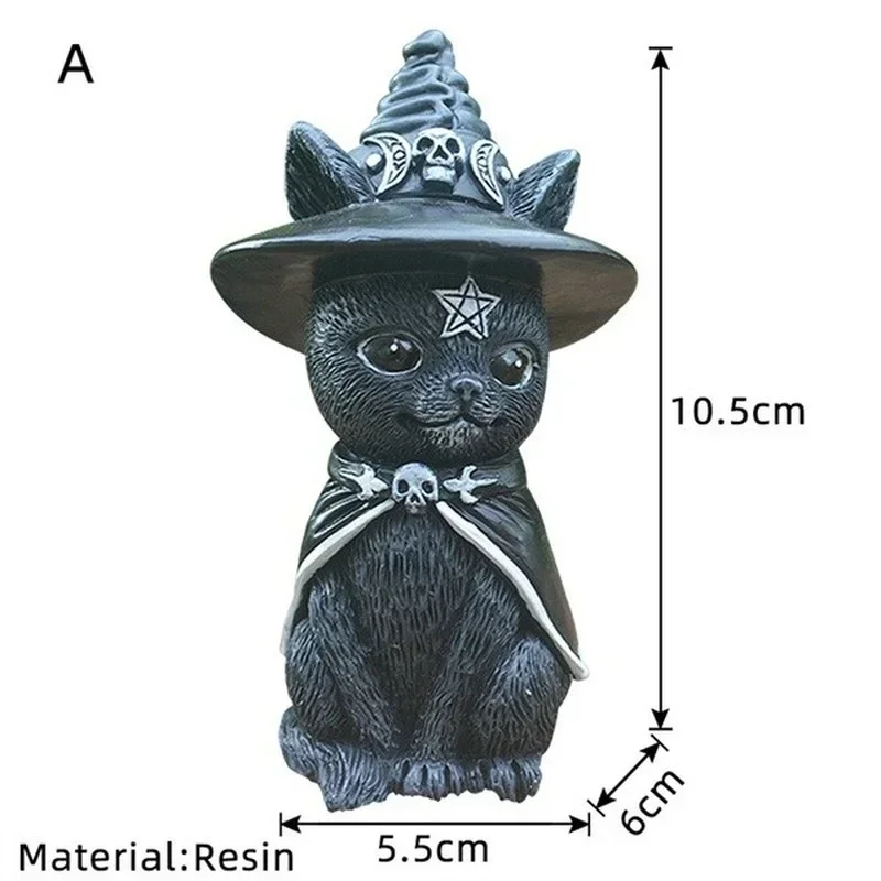 Garden Decoration Witch Succubus Demon Cat Sculpture Kitten Resin Yard Home Ornament Outdoor Magic Craft Gothic Cat Hallowe 6 Garden Decoration Witch Succubus Demon Cat Sculpture Kitten Resin Yard Home Ornament Outdoor Magic Craft Gothic Cat Hallowe 6