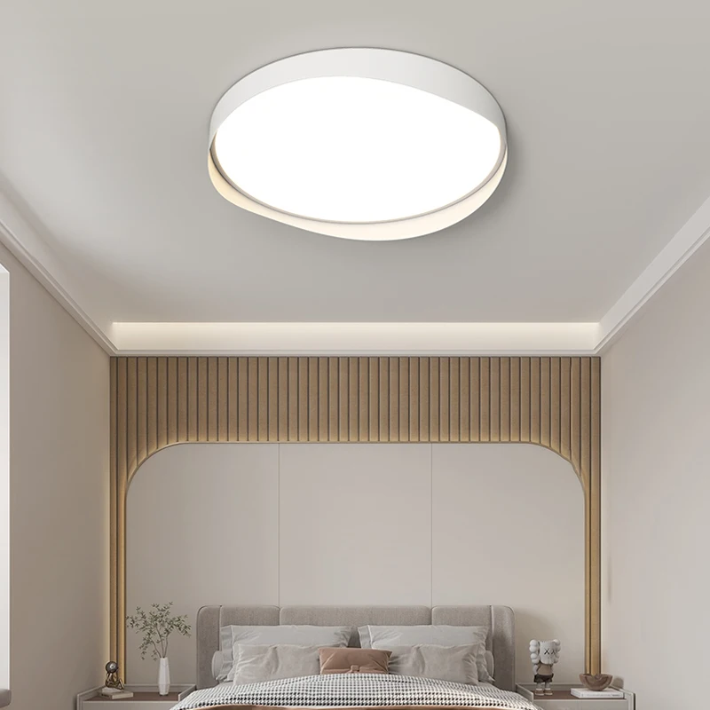 

Современная искусственная потолочная лампа для спальни с защитой глаз, потолочная лампа для гостиной, столовой, кухни, белая искусственная лампа для домашнего декора