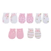 New Born Cotton 5Pieces Baby Girl Mittens 0-6M Cartoon Print Baby Boy Anti-Grabbing Gloves Infant Supplies Accessories Bebes 4