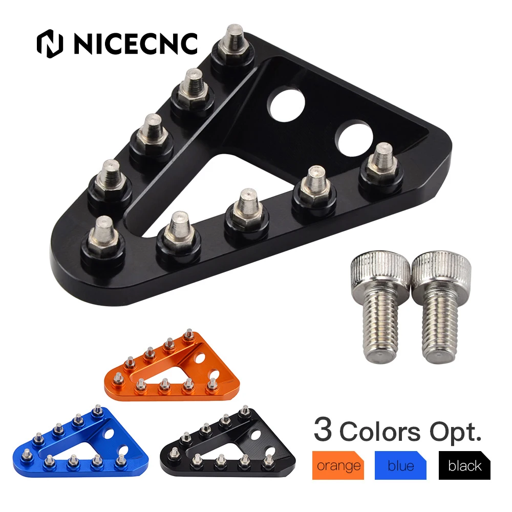 

NICENC Motorcycle Aluminum Large Wide CNC Rear Brake Pedal Step Plate Tip For GasGas EX EC MC 125-300 EX F EC MC F 250-450 21-23