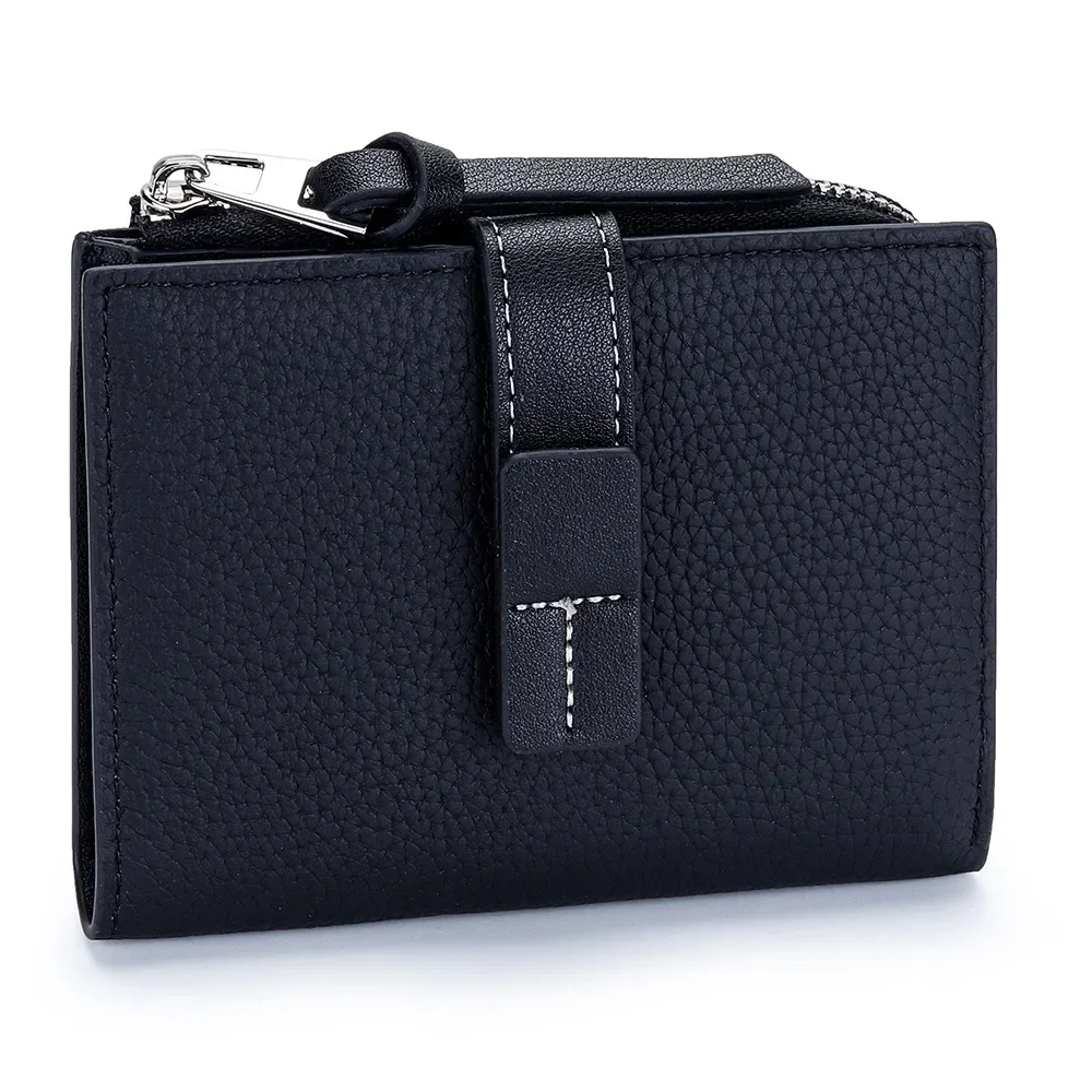 Small Womens Wallet Real Leather Wallets for Women Ladies Wallets Bifold Wallet Compact Thin with Card Slots and Zip Coin Pocket