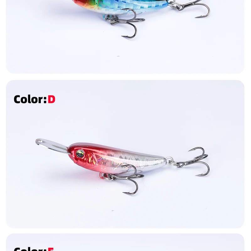 OUTKIT 2025 Neue Micro Sinking Minnow 40mm/5,8g Angeln Köder Künstliche Bleistift Köder Topwater Köder Für bass Forelle Angeln Lockt – Detail 9