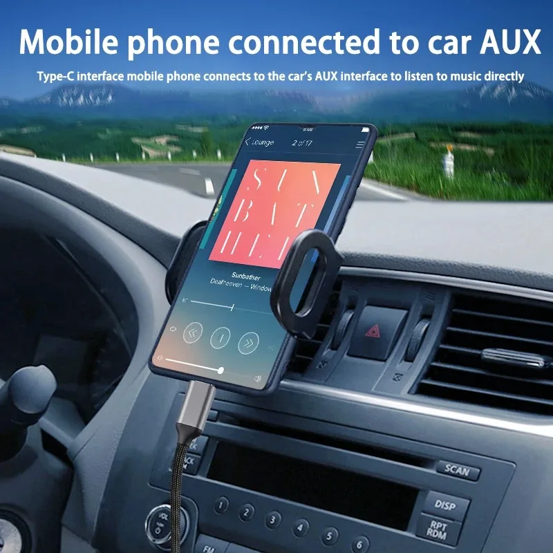 AUX Audio Cable Type C to 3.5mm Jack Audio Plug Speaker Adapter For iPhone Samsung Huawei Car Headphone Computer Converter Wire