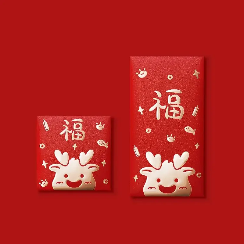 10pcs Money Envelopes Chinese New Year Hongbao Lucky Money Red Envelopes Red Packet 2024 Year Of Dragon