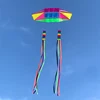4/10M Rainbow Rotating Tube Tassel Tail Strap Helps with Kite Balance and Stability Special Effects Kite Flying Tail Pendant 1