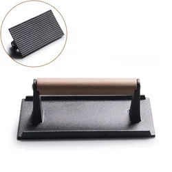 Heavy-Duty Cast Iron Rectangular Meat and Burger Press (Rectangular)