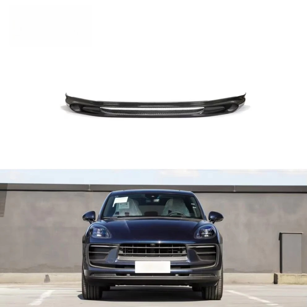 마칸 베이스 스포츠 유틸리티 4도어 2022 2023용 카본 파이버 프론트 범퍼 립
