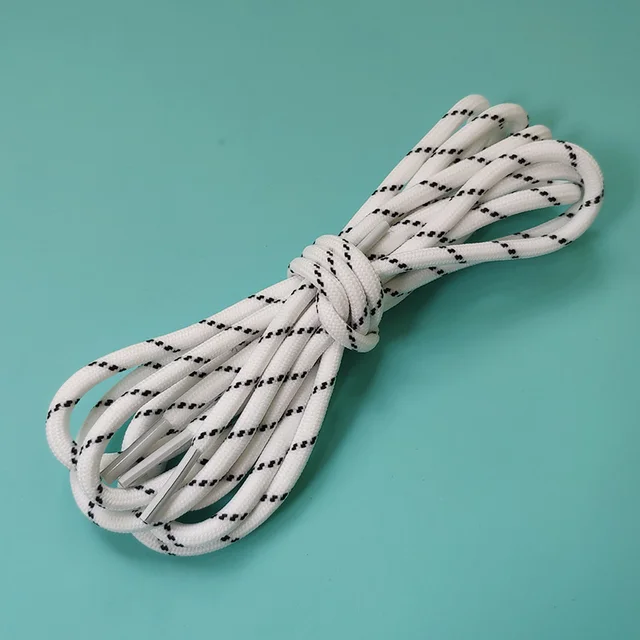 High Quality 120cm Round Black White Sholeaces Sneakers High-top Canvas Basketball White Shoe Strings Laces Accessories 4