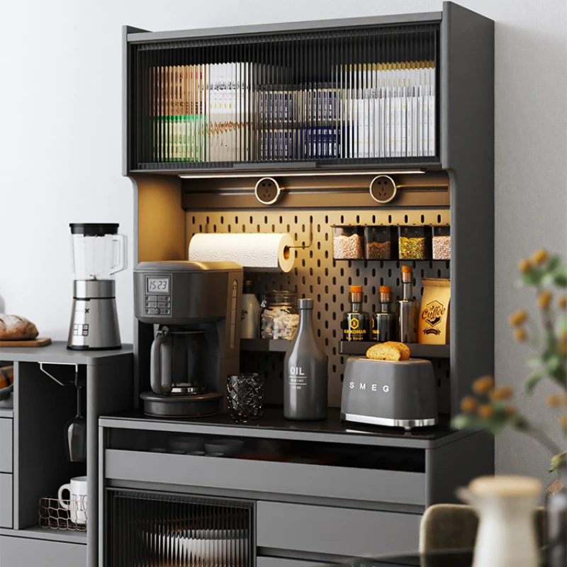 Exquisite Luxury Kitchen Cabinets Modern Design Closet Storage Cabinets Coffee Drawers Cocina Integral Nordic Furniture CM50CG 5