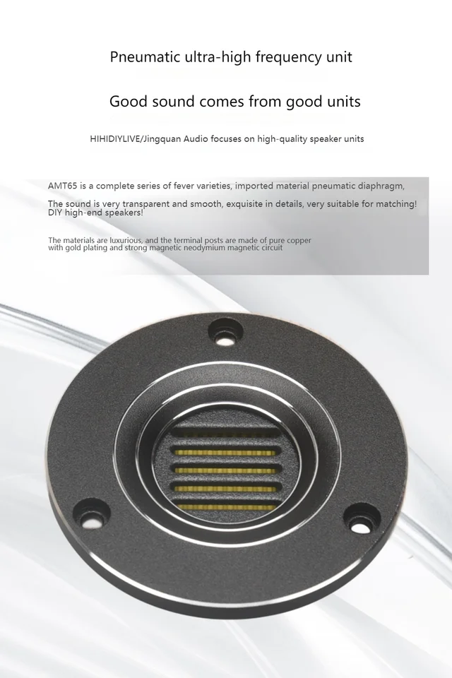 Hi-Fi 2.5インチ リボンツィーター スピーカー 2個 8Ω 15W Samtronic