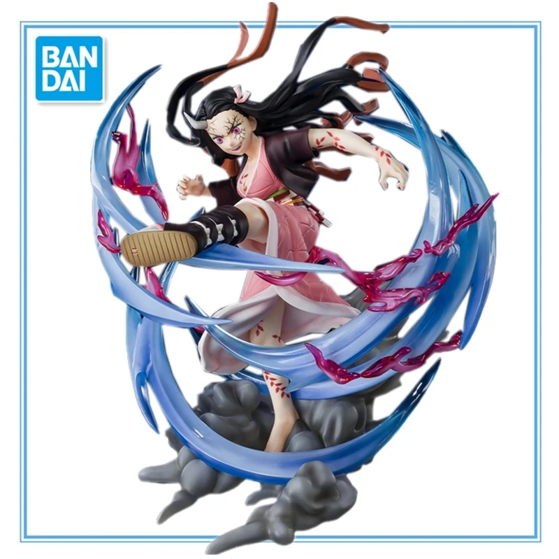 

20CM 2023 Bandai Original Anime Demon Slayer Figure ZERO Kamado Nezuko Phantom In Progress PVC Model Desktop Figurine Collection