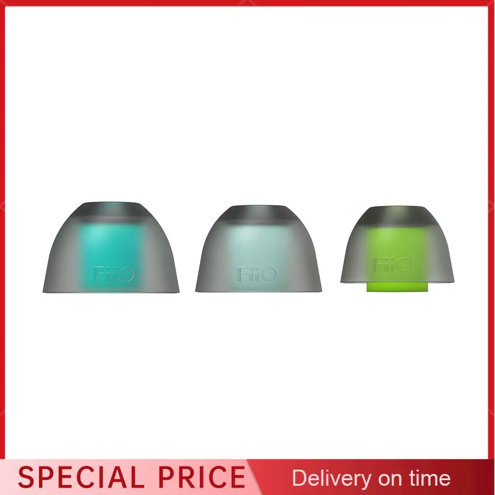 Fiio Hs18 Auricolari In Silicone Da 0.4Mm Di Spessore (6 Paia) Per Auricolari Fh7S/Fh7/Fd5/Fh9