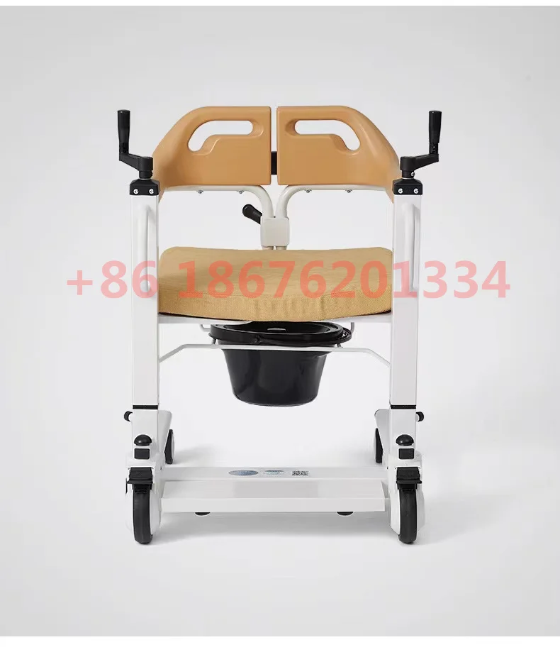 Hospital Patient Lift Disabled Shower Toilet Seat Elderly Care Transfer Chair with Commode 2