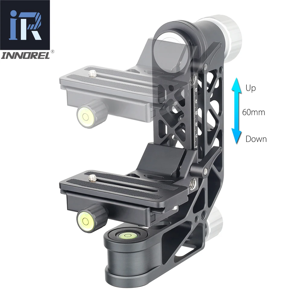 INNOREL CH6 360 Degree Panoramic Gimbal Head Aluminum alloy with Arca-Swiss Standard Quick Release Plate