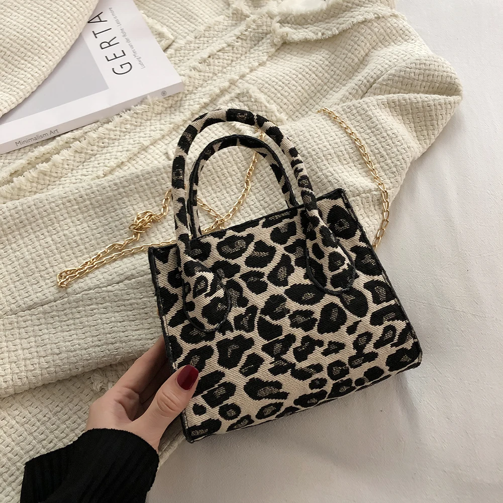  Leopard Shoulder Bag for Women Crossbody Small Tote