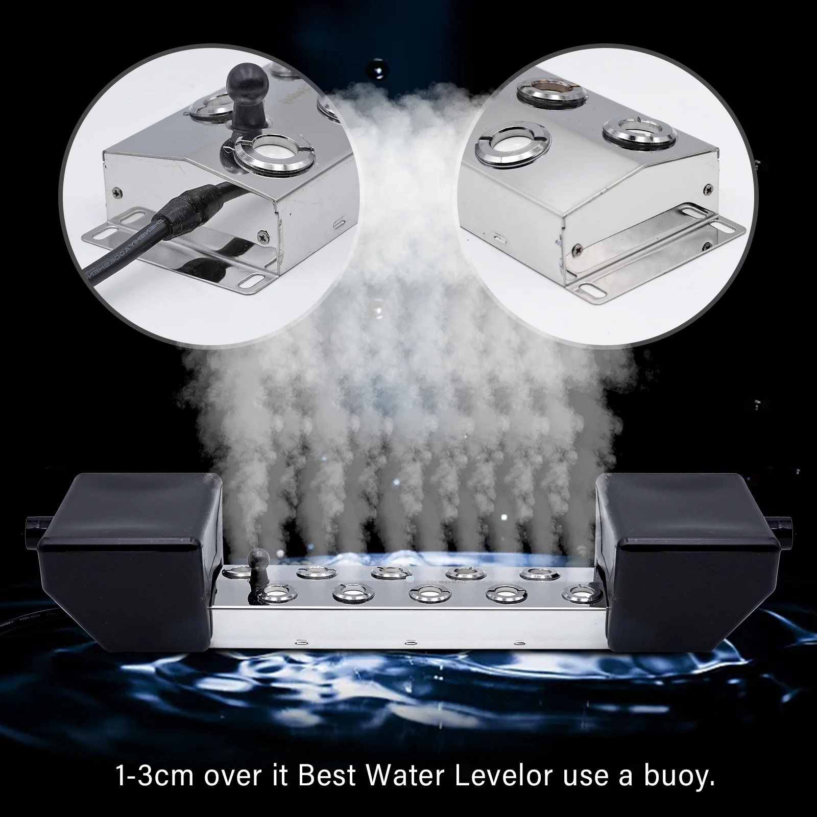 DC45V 2/4/6/8/10/12 Head Stainless Steel Ultrasonic Humidifier Mist Maker Fogger Greenhouse Hydroponics Fog Sprayer Generator 5