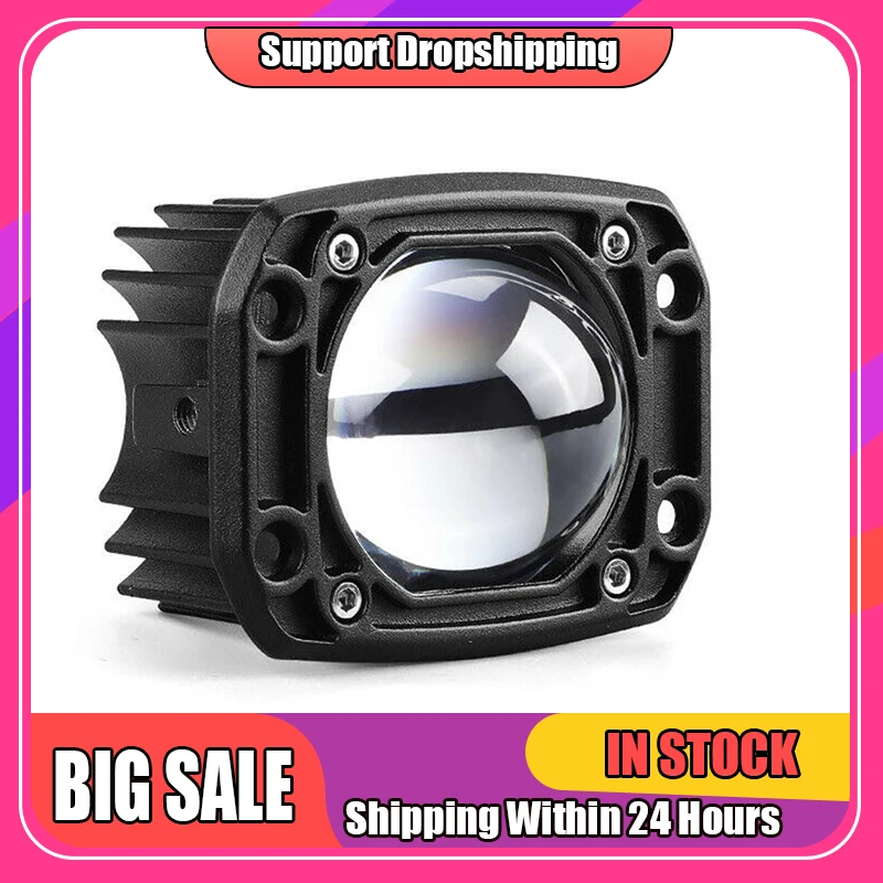 3 Inch Car Led Work Lights Shockproof High Brightness Energy Saving Good Heat Dissipation Suv