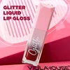 Glitter liquid lip glaze, high shine gloss lipstick, hydrating full lips, long lasting liquid lipstick, daily makeup 4