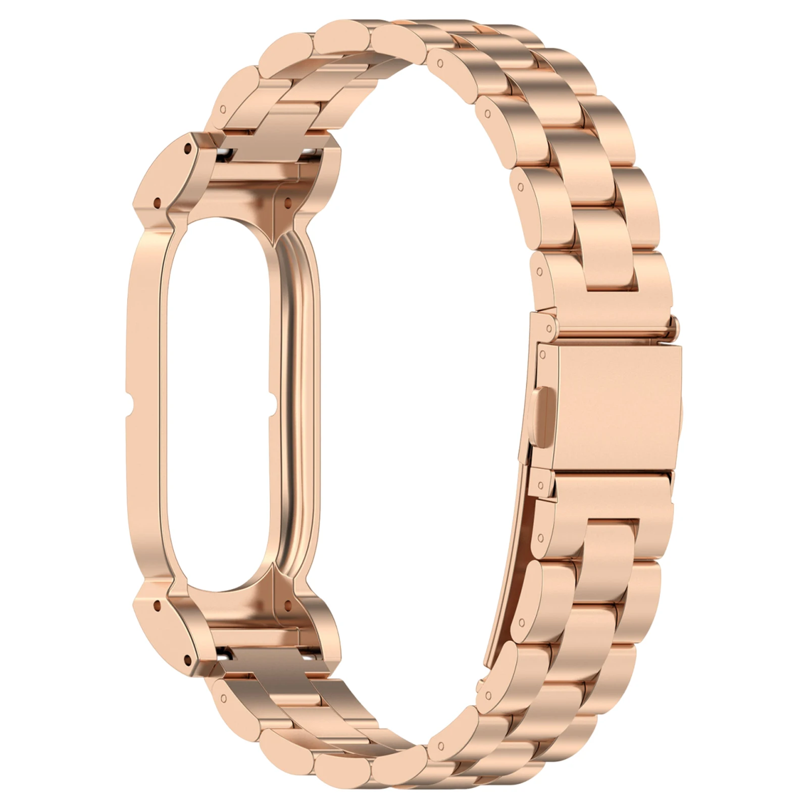 Magnetic Milanese Stainless Steel Sweatproof Adjustable Watch Strap with Clasp Buckle