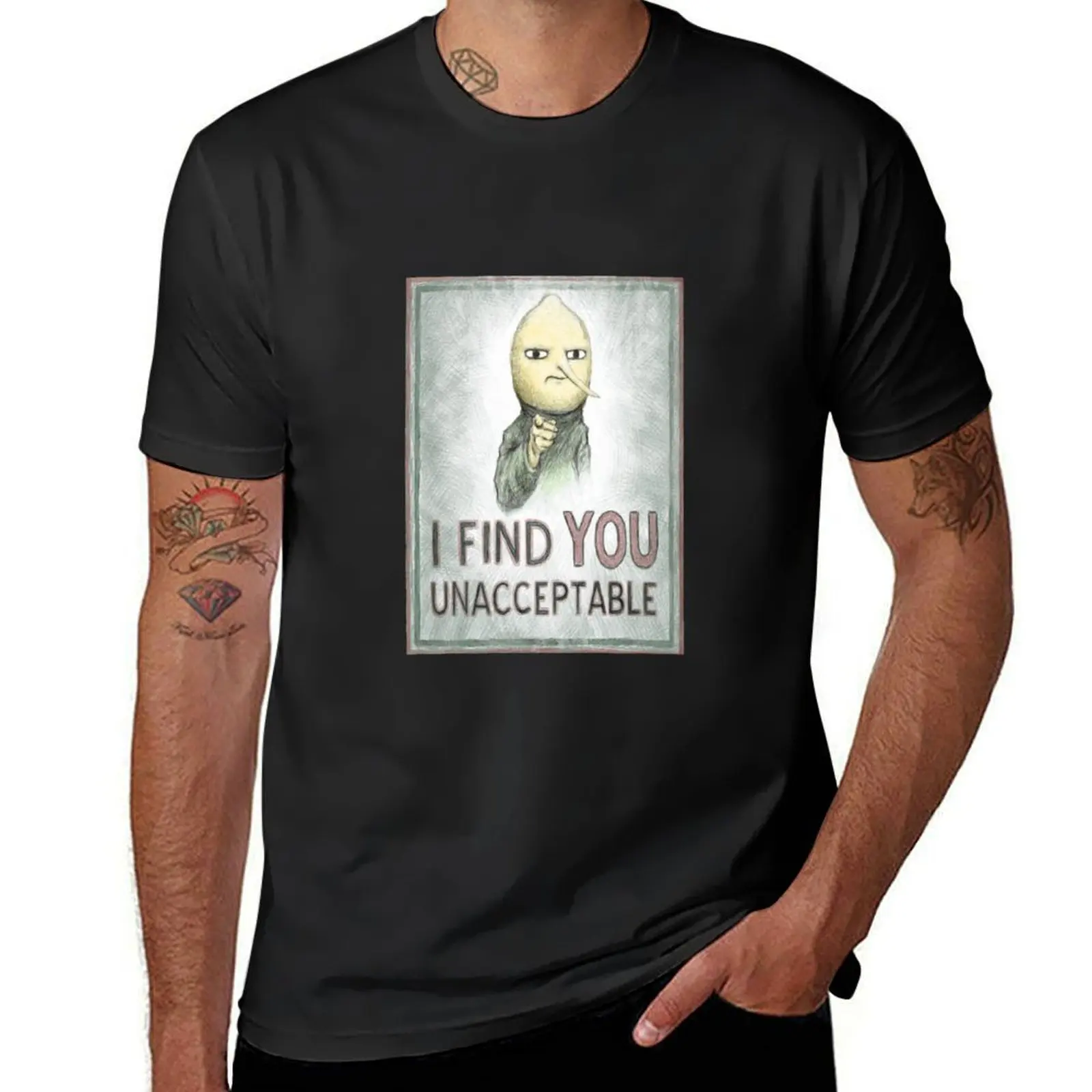 I Find You Unacceptable T-Shirt cute tops blanks summer clothes quick drying t shirts for men cotton