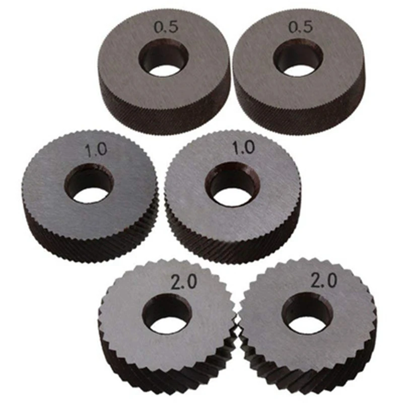 더블 휠 널링 도구 세트, 선형 휠 세트, 스틸 선반 세트, 휠 널링 도구, 0.5mm, 1mm, 2mm, 7 개