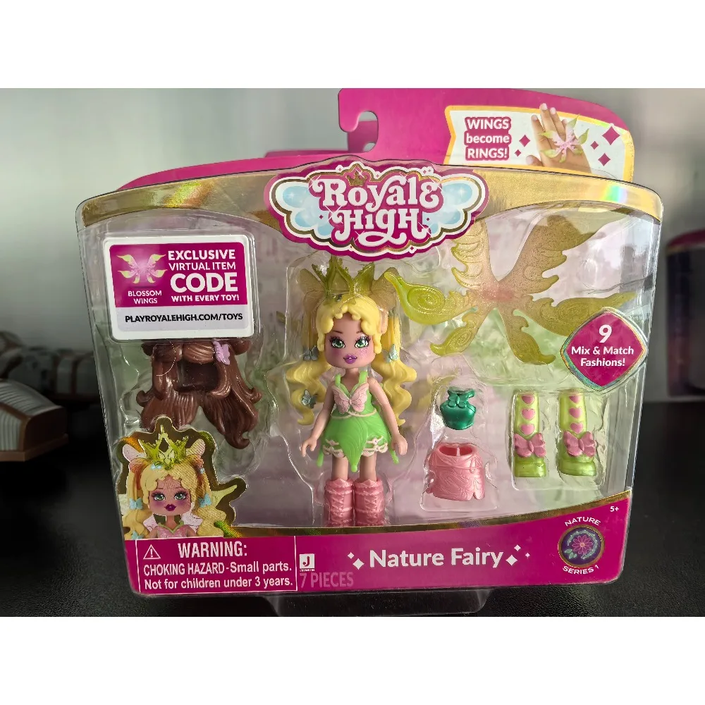 Royale High Fire Fairy Fashion Doll with Exclusive Virtual Item Code - Official Collectible Toy